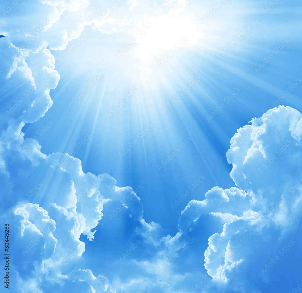 Obraz Tryptyk beautiful clouds