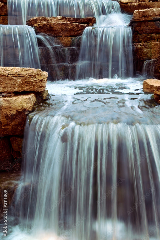 Obraz Tryptyk waterfall