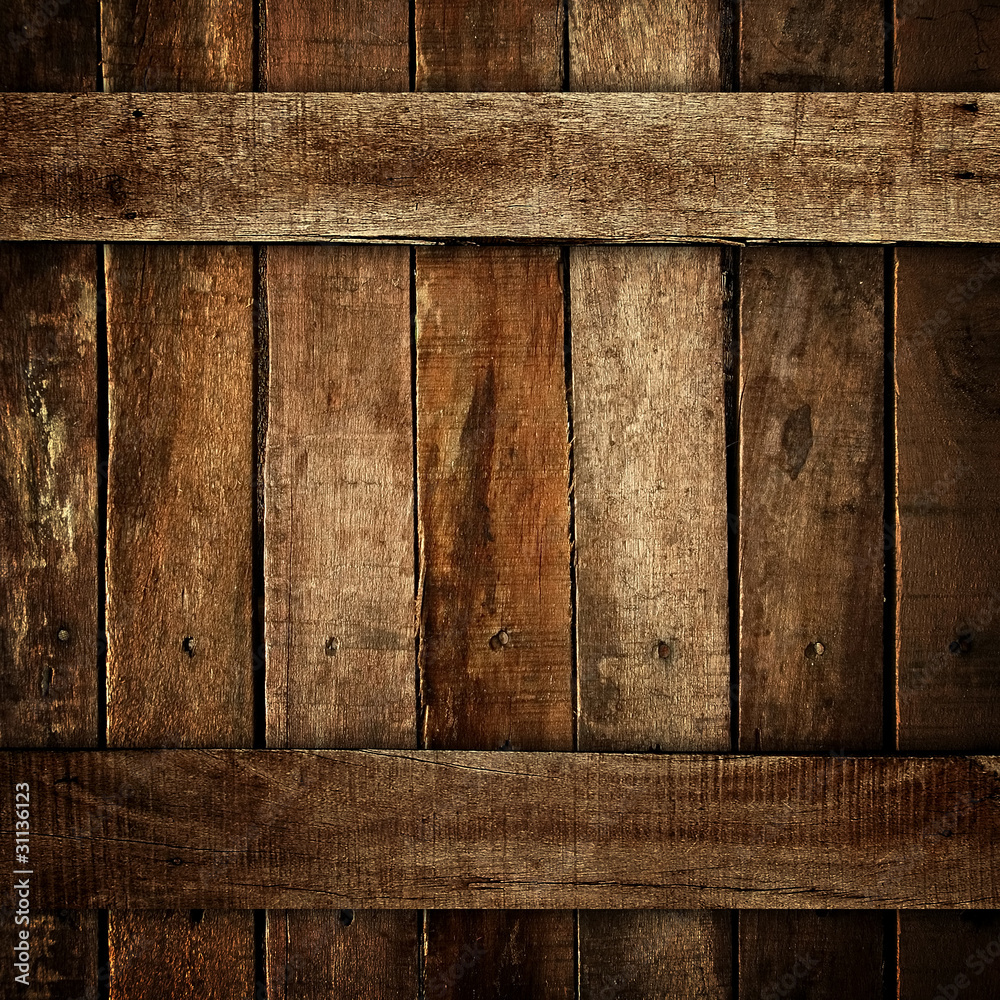 Obraz Pentaptyk old wood plank