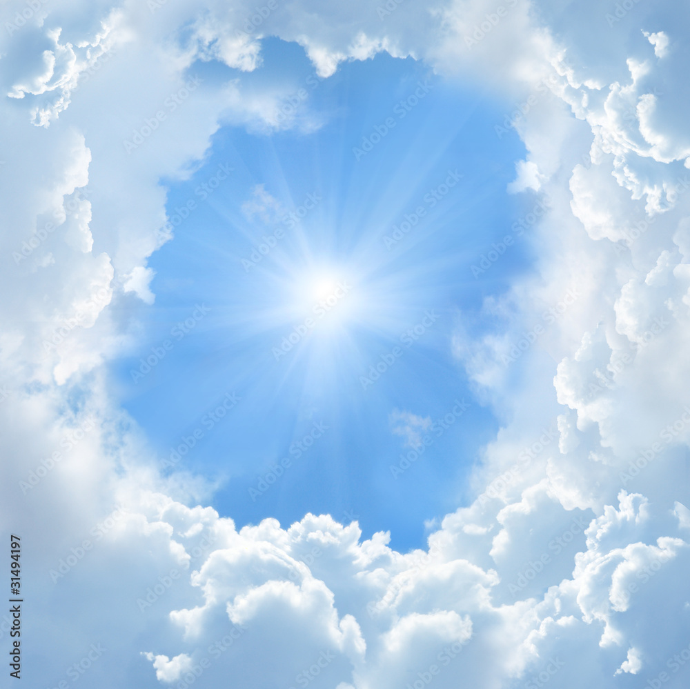Obraz Tryptyk beautiful clouds
