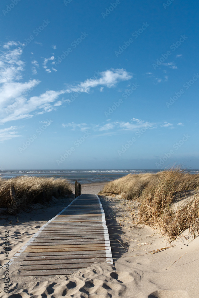 Fototapeta Nordsee Strand auf Langeoog