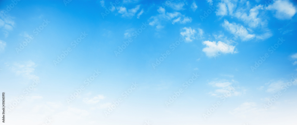 Fototapeta blue sky with white cloud
