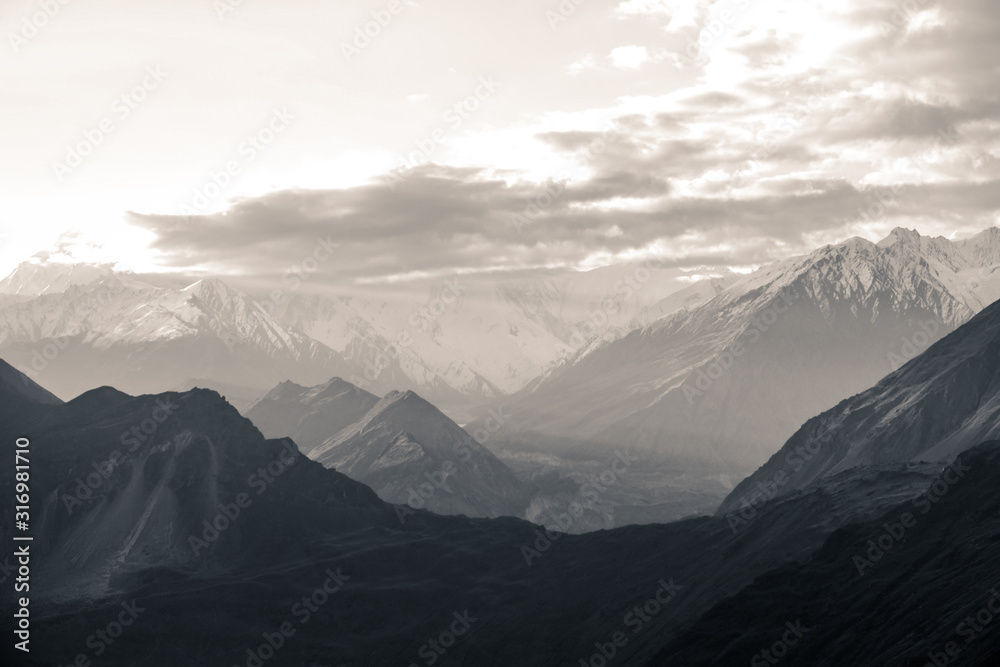 Obraz Kwadryptyk Nature aerial landscape view