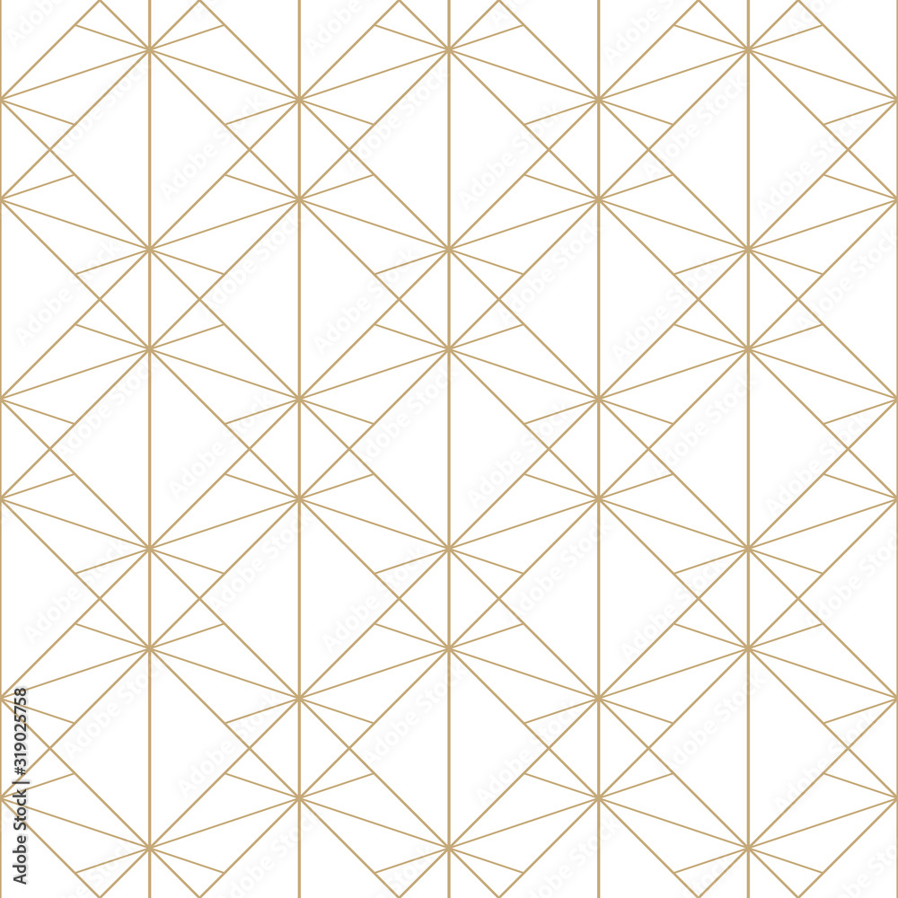 Fototapeta Golden lines pattern. Vector