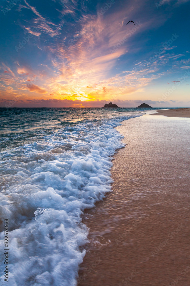 Obraz Dyptyk A beautiful Lanikai sunrise