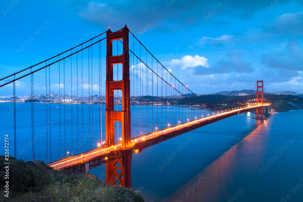 Fototapeta Golden Gate bridge after