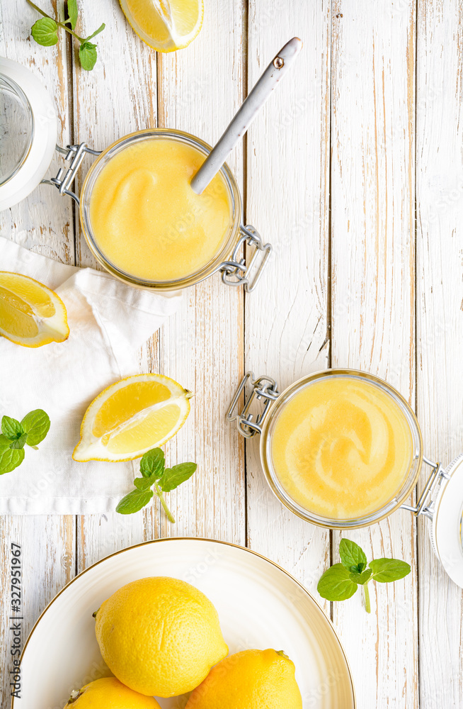 Obraz na płótnie Homemade tangy lemon curd