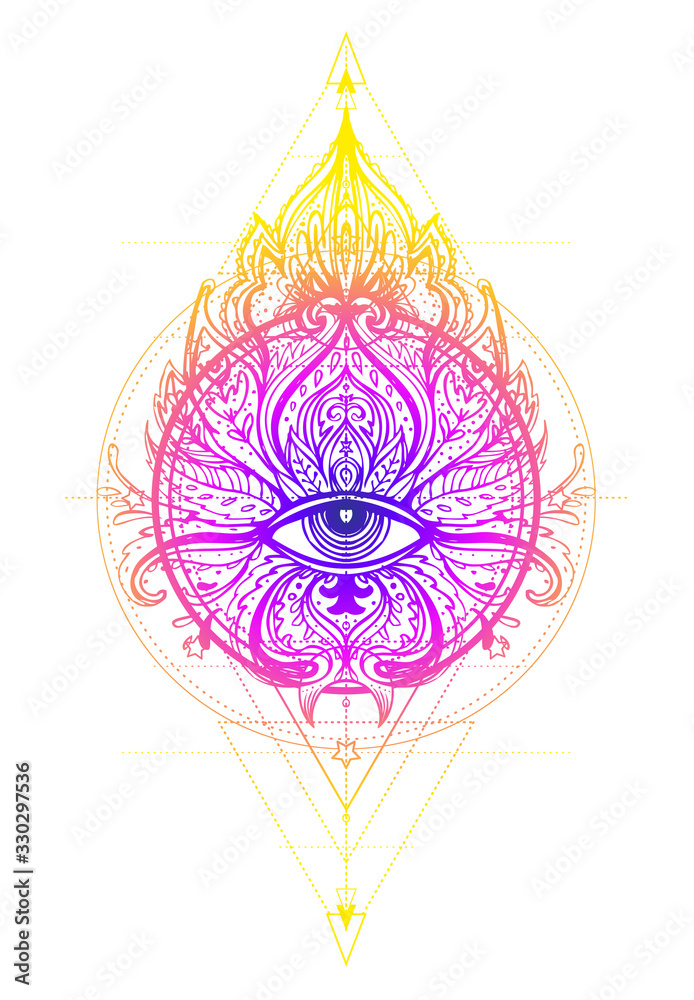 Obraz Dyptyk Vector ornamental Lotus