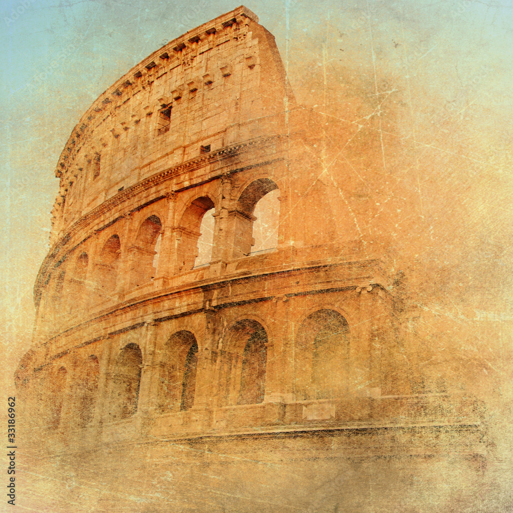 Obraz Tryptyk great antique Rome - Coloseum
