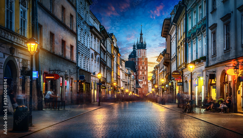 Obraz Tryptyk Evening view of St. Mary's