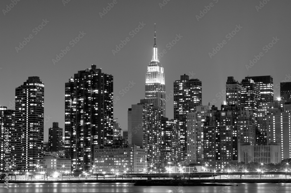 Fototapeta New York City at Night Lights,