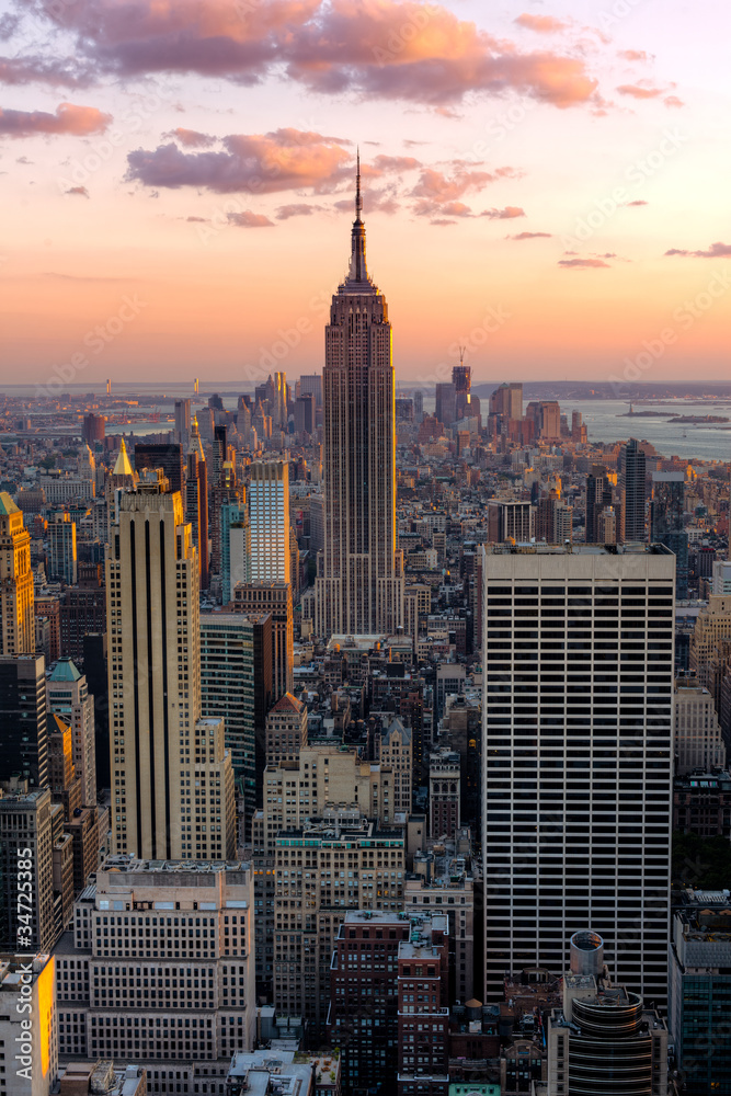 Obraz Tryptyk New York Empire state building