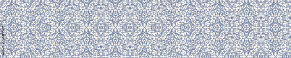 Fototapeta Seamless floral border pattern