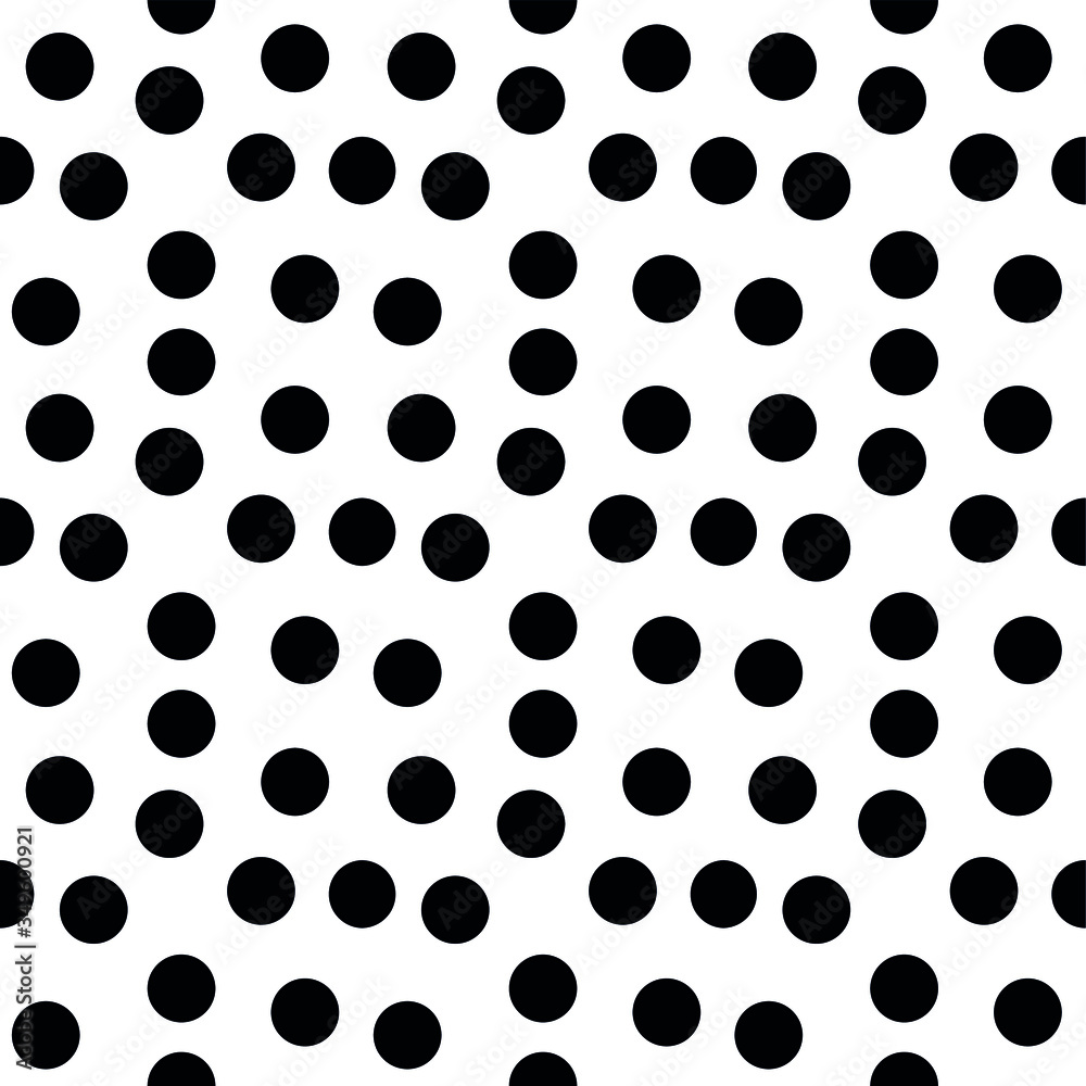 Fototapeta black and white dots