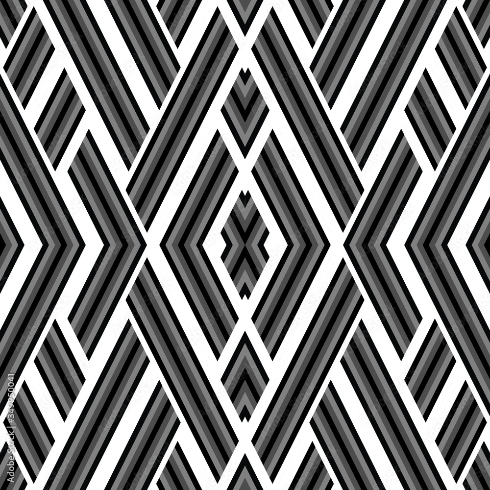 Fototapeta Seamless pattern with black