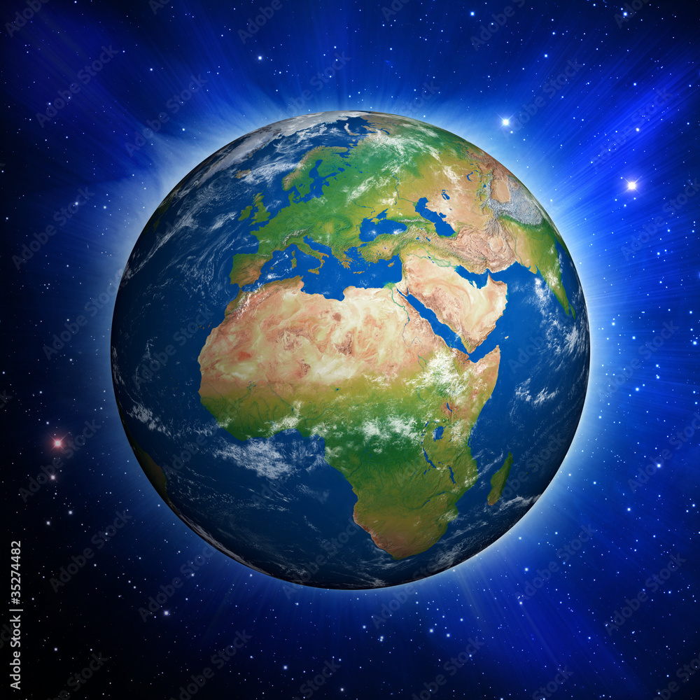 Fototapeta Planet Earth showing Europe