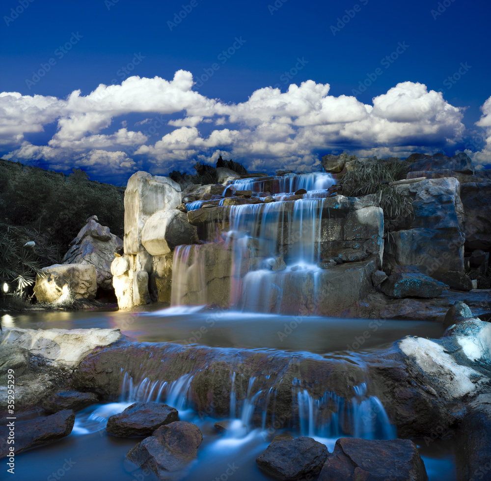 Fototapeta fantasy waterfall
