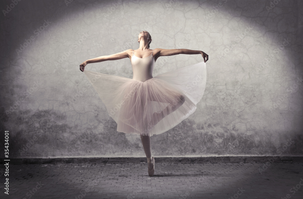 Obraz Tryptyk Classic ballerina