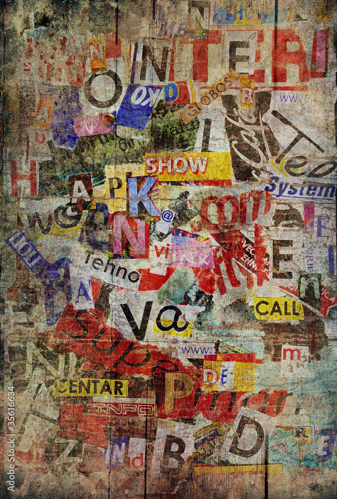 Obraz Pentaptyk Grunge textured background