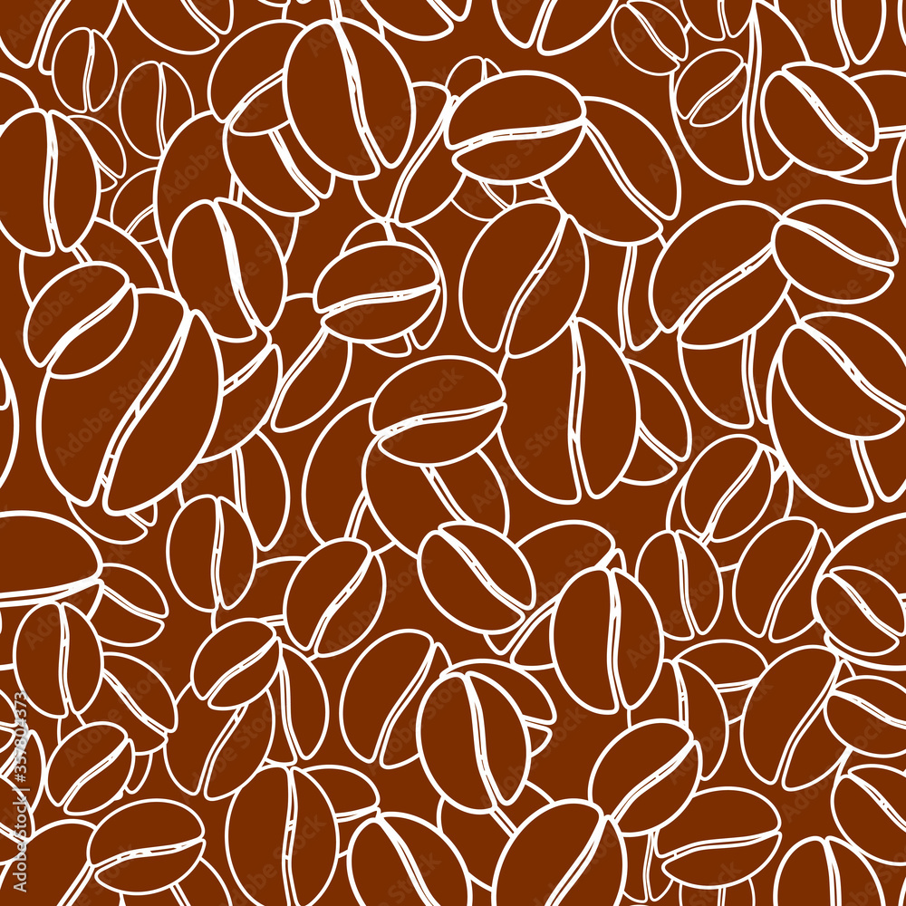 Tapeta Seamless pattern of coffe in