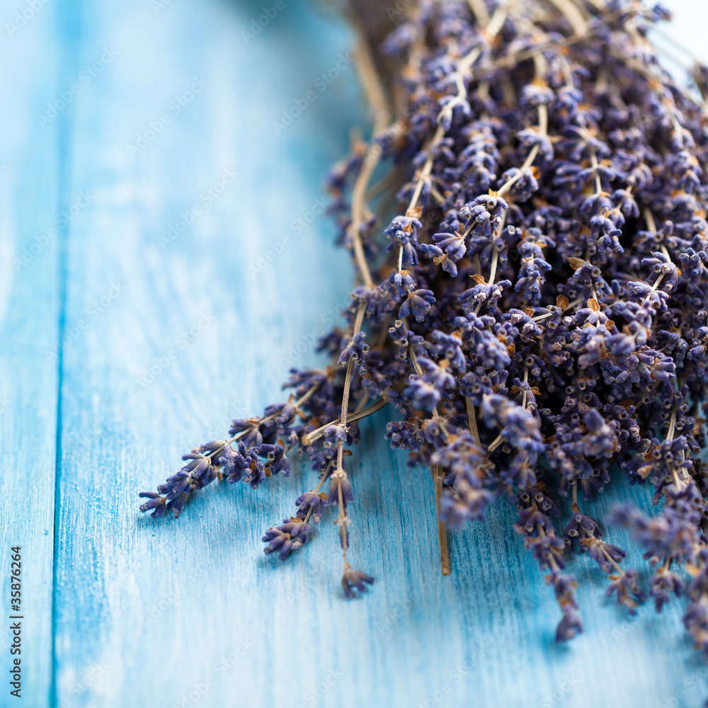 Fototapeta Bouquet of dry lavender