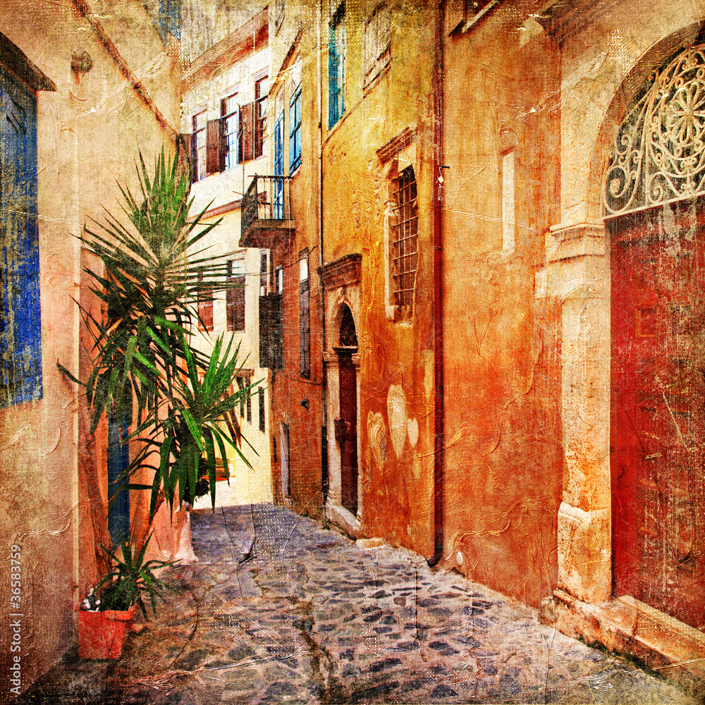 Obraz na płótnie old streets - traditional