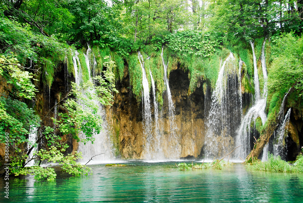 Fototapeta Waterfall at Plitvice national