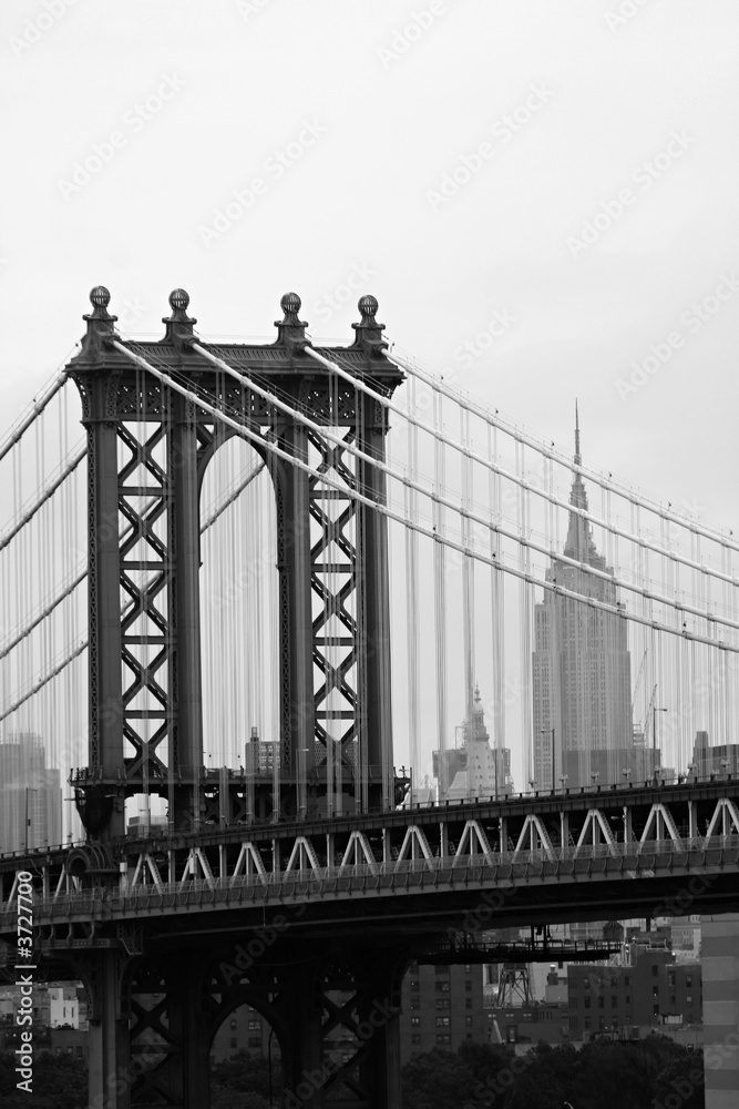 Obraz Kwadryptyk Manhattan Bridge in New York