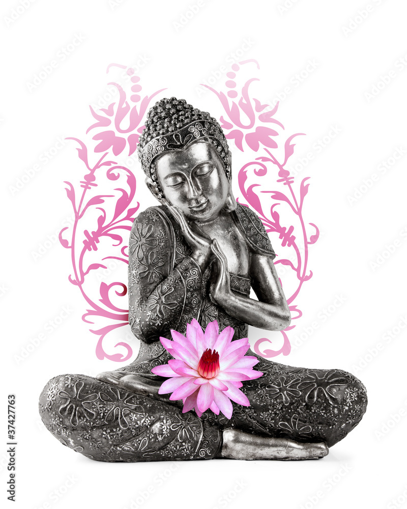 Obraz Kwadryptyk Statue de Bouddha