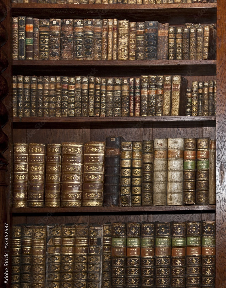 Fototapeta historic old books in old