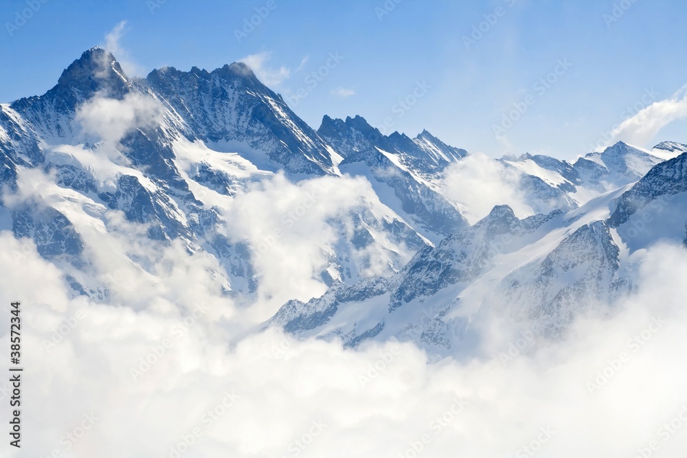 Obraz Kwadryptyk Jungfraujoch Alps mountain
