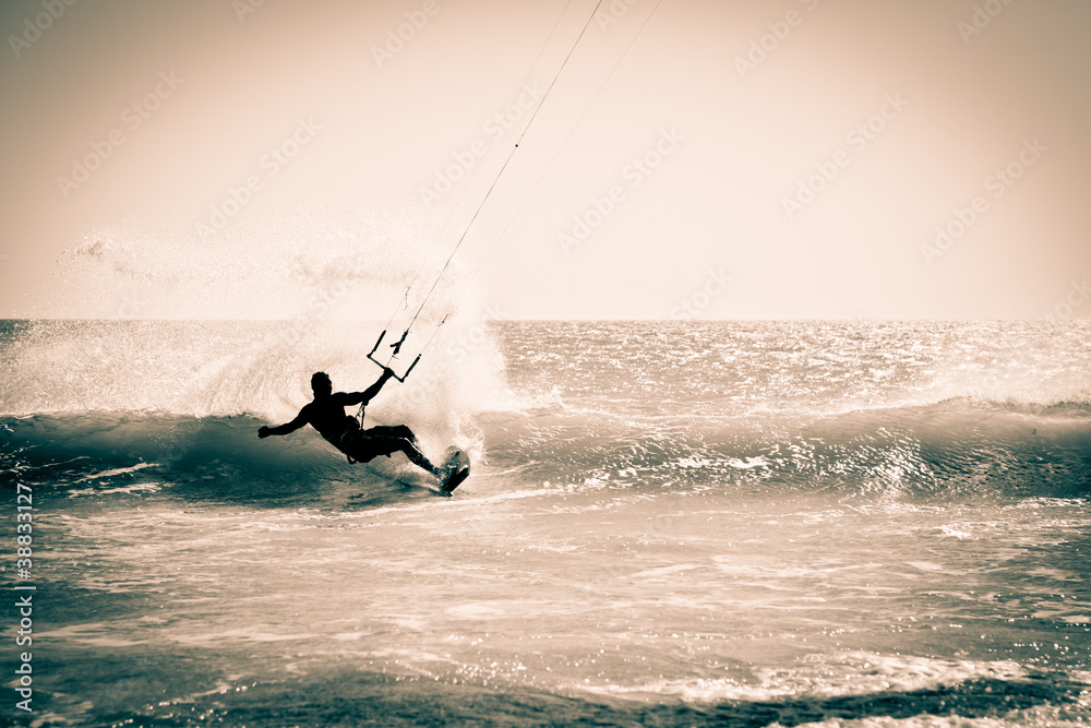Obraz Dyptyk Kitesurfing in Andalusia,