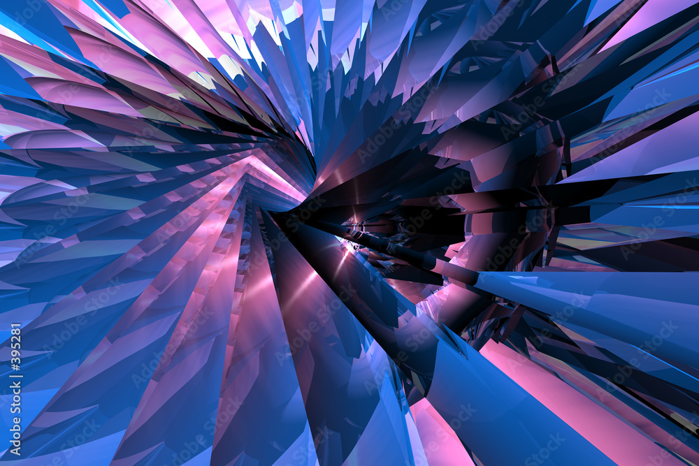 Obraz Tryptyk turbine abstract 2