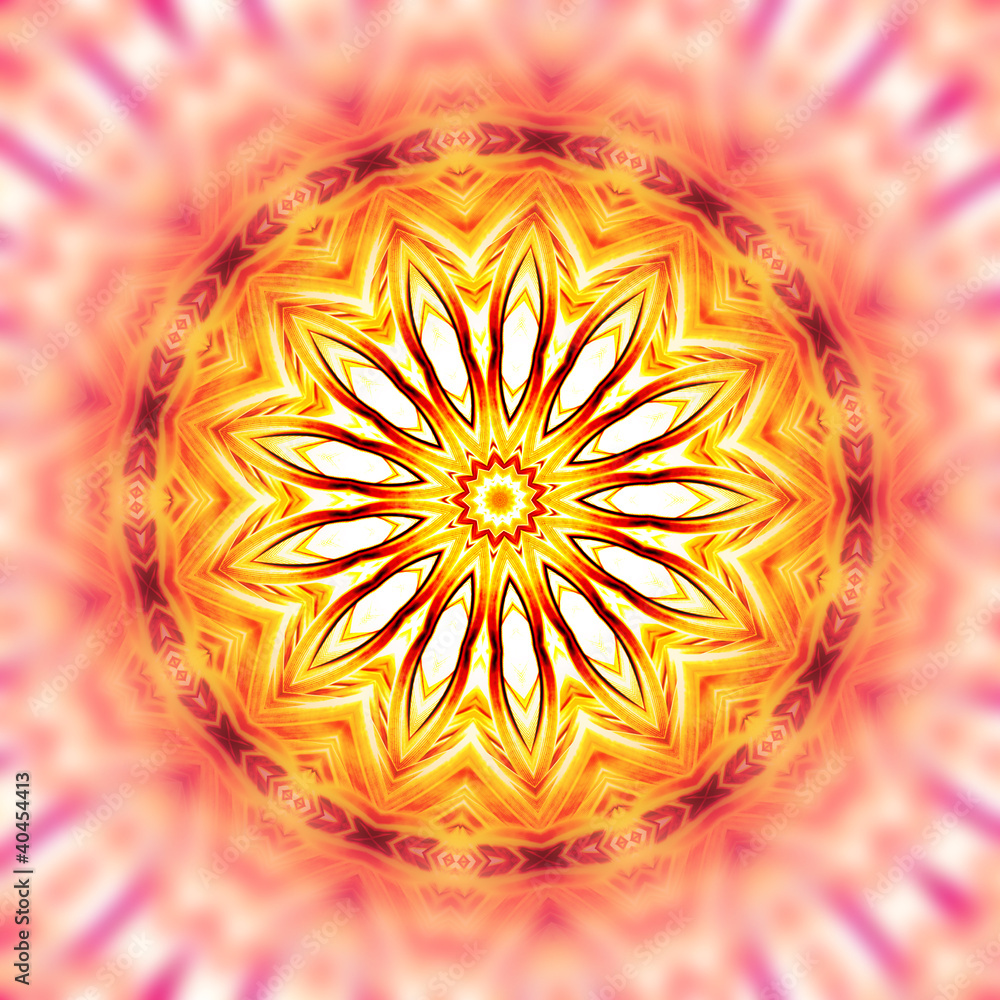 Fototapeta Licht-Mandala der Harmonie