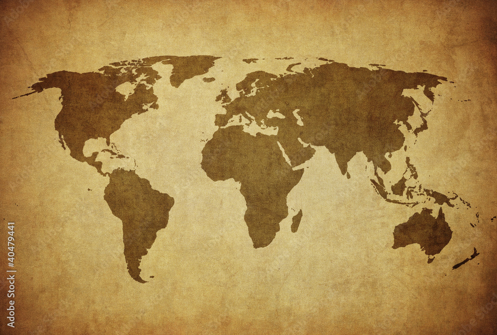 Obraz na płótnie vintage map of the world.