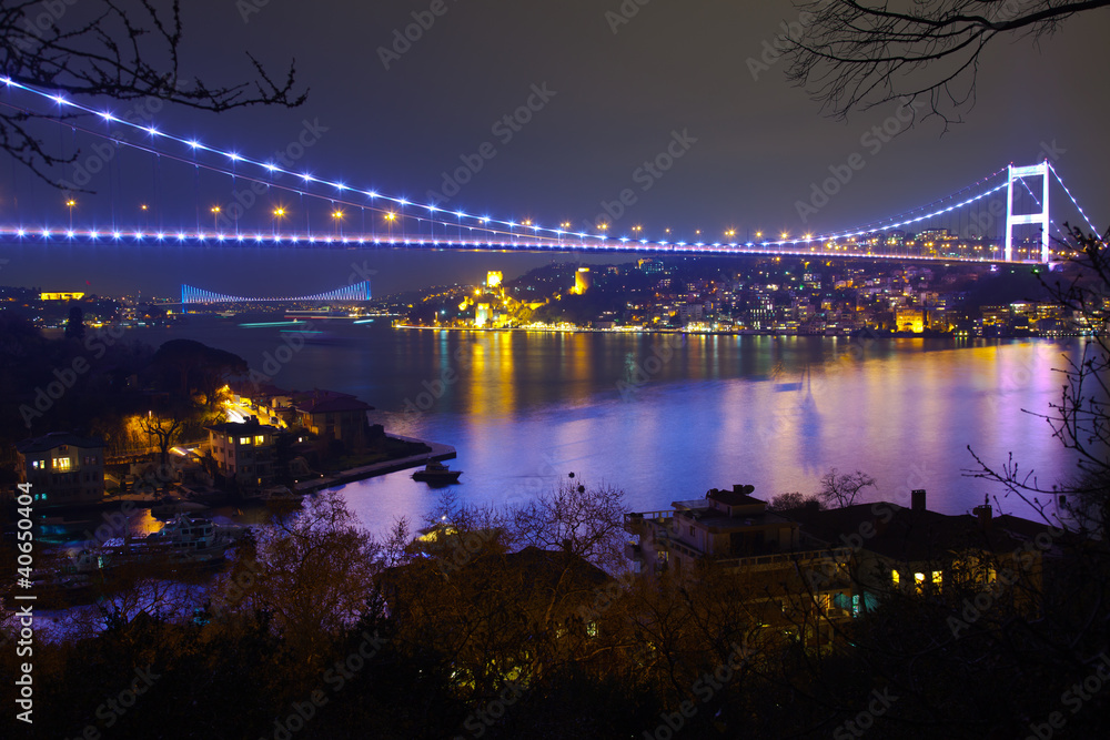 Fototapeta Fatih Sultan Mehmet Bridge at