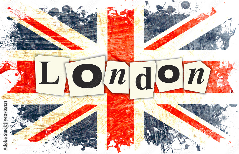 Fototapeta drapeau anglais london