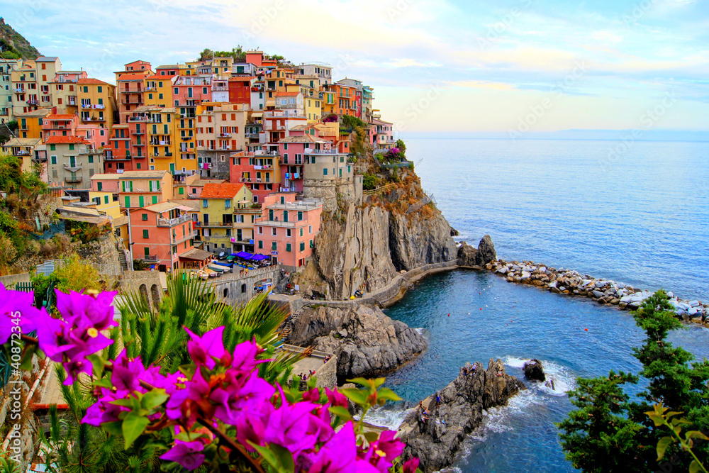 Obraz Tryptyk Cinque Terre coast of Italy