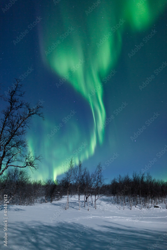 Obraz Kwadryptyk Aurora Borealis in Sweden