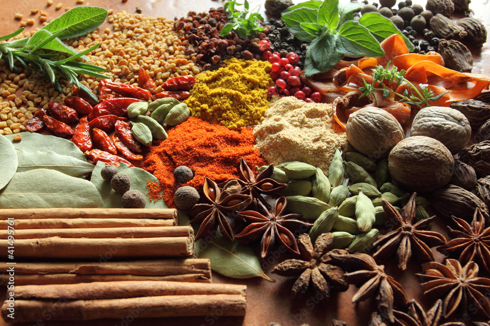 Obraz na płótnie Herbs and spices.