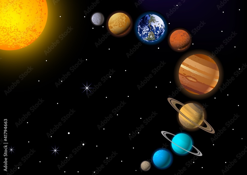 Fototapeta solar system