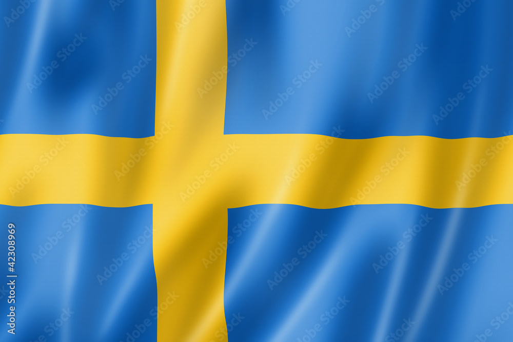 Fototapeta Swedish flag