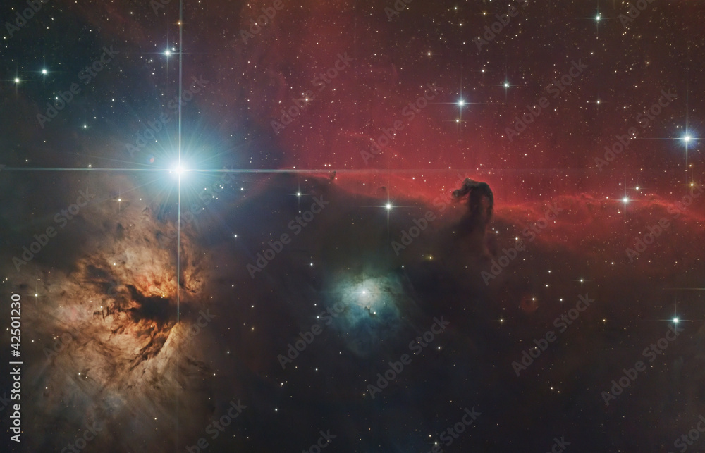 Obraz Kwadryptyk Horsehead Nebula