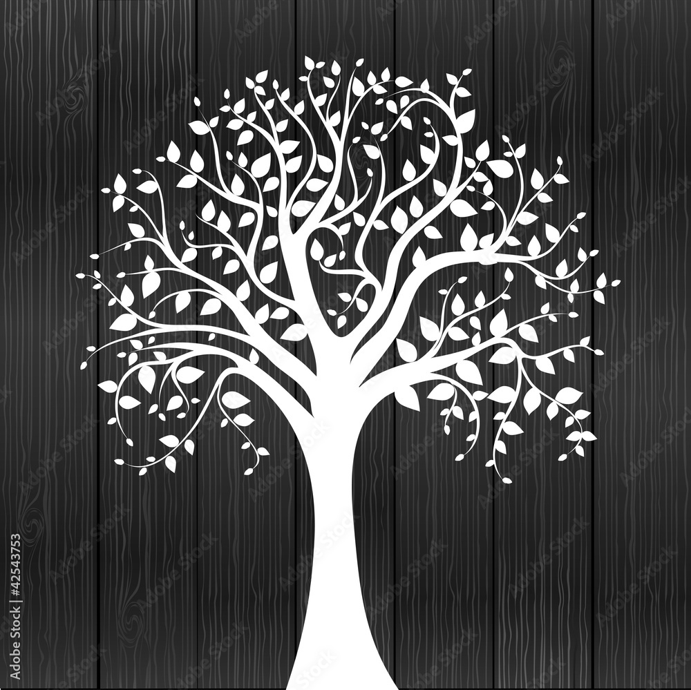 Obraz Pentaptyk White tree