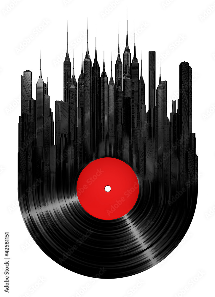 Fototapeta Vinyl city