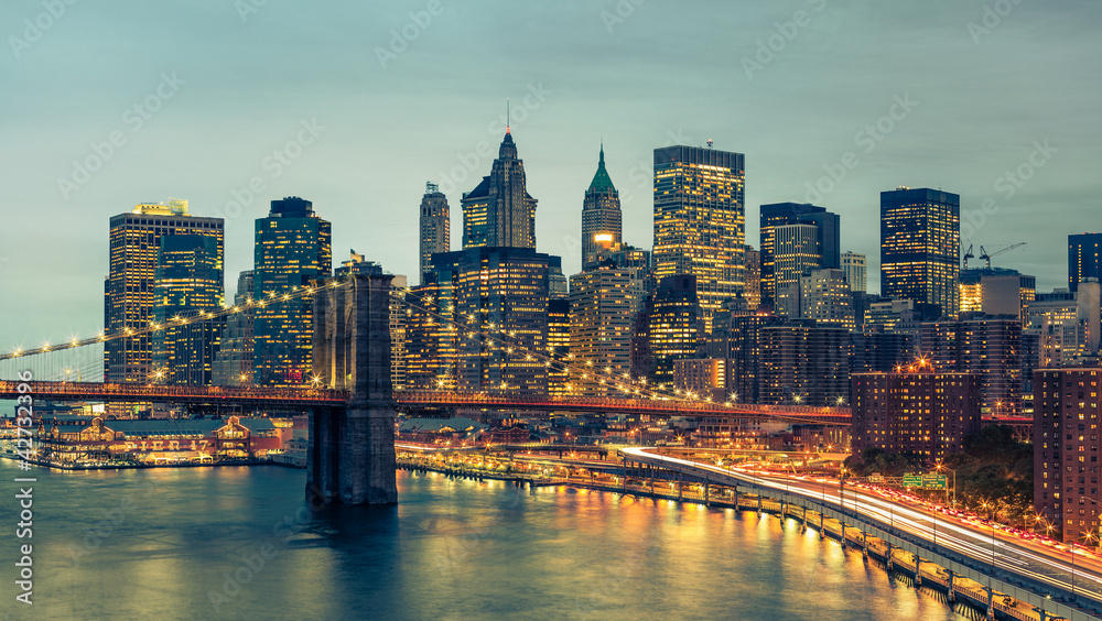 Fototapeta New York Manhattan Pont de