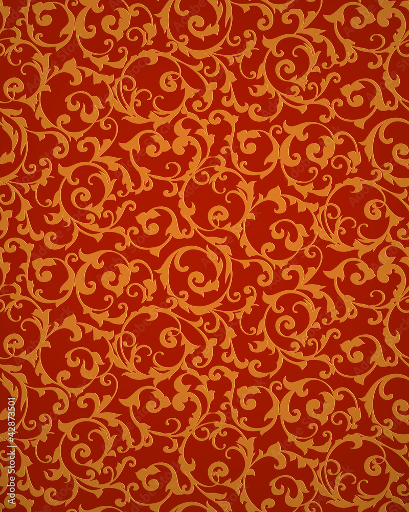 Obraz Dyptyk Red seamless pattern