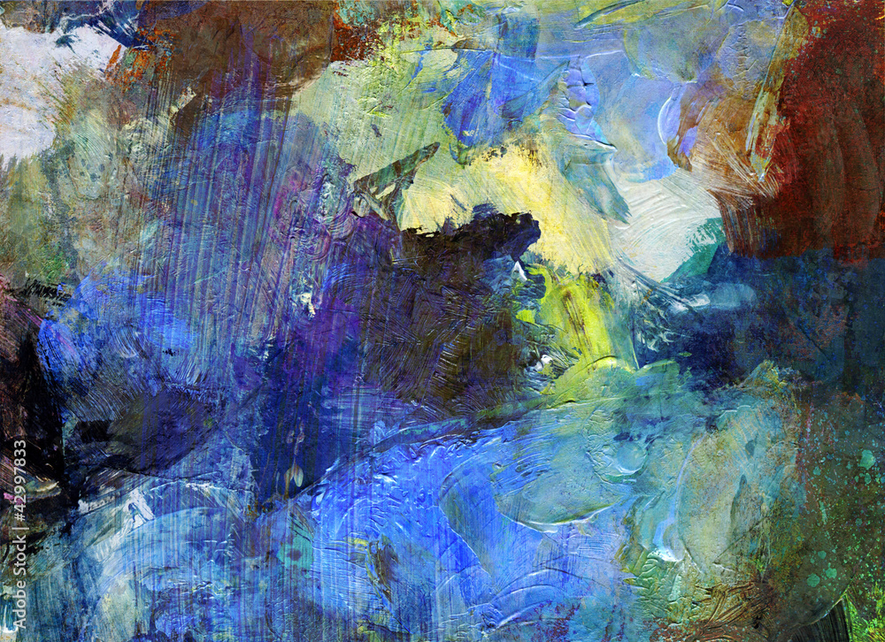 Obraz Tryptyk abstrakt ölfarben malerei