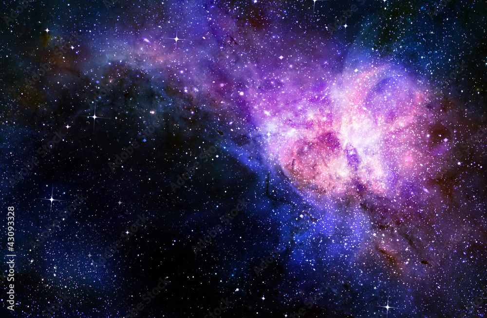 Obraz na płótnie starry deep outer space nebual