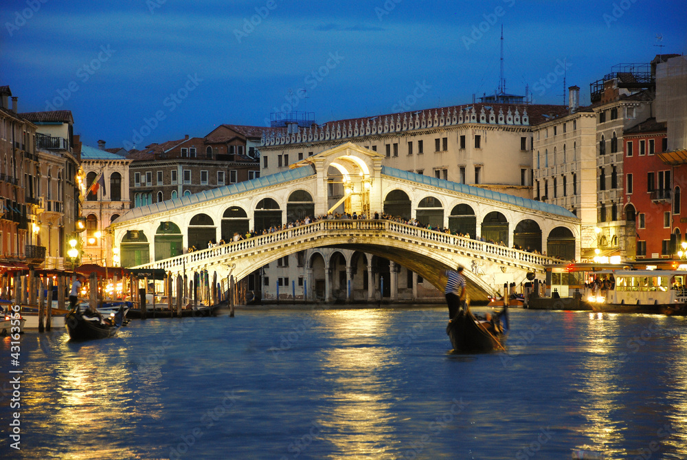 Obraz Pentaptyk Rialto Bridge Venice